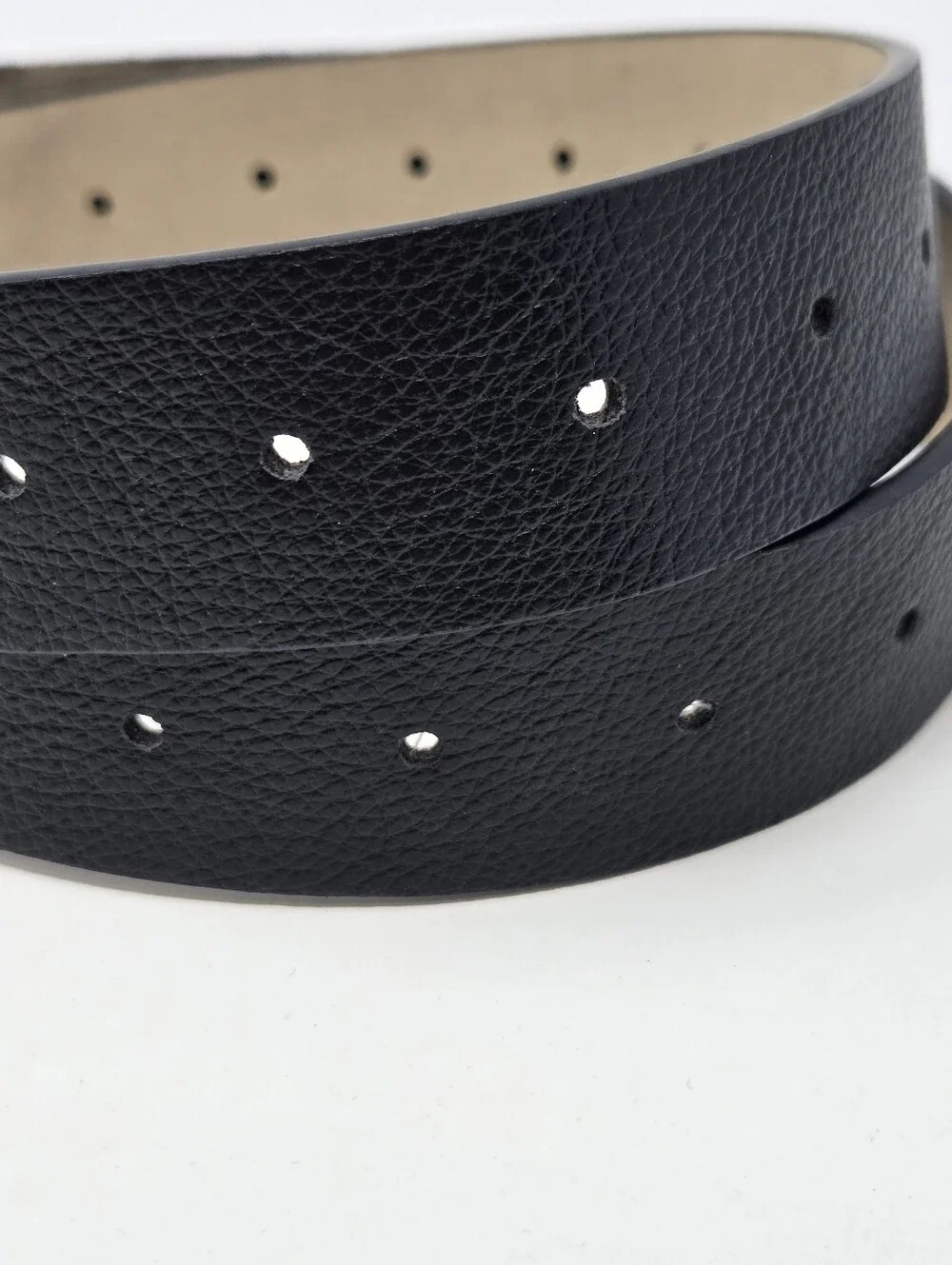 STEVE MADDEN BLACK FAUX LEATHER BELT OVAL SILVER BUCKLE WOMEN OS CLASSIC